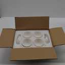 White Ceramic Tea Cup and Saucer Set of 8 (16-Piece) - 6oz Elegant Porcelain Cups with Gold Rim, 8 Cups & 8 Saucers for Tea Party