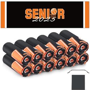 Peryiter 12pcs Basketball Cooling Towels, 40''x12'' Basketball Towels for Sweat Microfiber Soft Breathable Chilly Ice Towel with Bags, Basketball Team Gift Sport Basketball Party Favors (Black)
