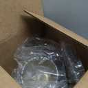 Aspen Creative 56052 Empire Uno Lamp Shade in Black with Gold Inside Washi Paper, 5" Top x 9" Bottom x 7" Slant Height, Slip UNO 33mm