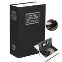 Book Safe With Combination Lock, ALLOMN Dictionary Hidden Safe with 3 Digit Combination Locks, Portable Safe, Book Safe Lock Box for Cash, Jewelry,Fireproof and Waterproof (Password Black, Smell)