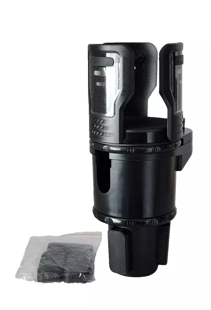 2-in-1 Car Cup Holder Expander Adapter SB-2099Plus Dual Cup Holder in Black
