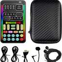 Portable Handheld Microphone Voice Changer with Sound Multifunctional Effects Machine Voice Disguiser Mini Device for Mobile Phone PC Laptops PS4 Xbox One Games