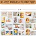 HELLO LAURA 4x6 Picture Frame Collage Wall Decor 24 Opening Photos Collage Frame for Wall Picture Frame 6" x 4" Photo Sockets x 24 - White