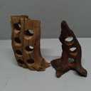 Handcrafted Natural Driftwood Organizer, Unique Rustic Wood Stand for Home Decor, Decorative Art Piece with Circular Openings, Minimalist Eco-Friendly Display Stand