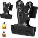 2Pcs Magnetic Clips Heavy Duty with 2'' Mouth Opening, Securely Grip Flags, Backdrop Blueprints, Calendars,Tools, Fridge Magnets for Artists, Photography Shooting Studios, Worksite, Offices, Garden