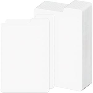 120pcs Comic Book Dividers with Tab, 11.22" x 7.2" Tall Boards Dividers, Thick Cardboard Card Separator Comic Book Dividers for Short or Long Comic Book Storage Boxes Office Supplies (White)