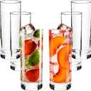 Volarium Highball Glasses with Heavy Base, Clear Drinking Glasses Set for Water, Juice, Cocktails, Wine, Beer, and Whiskey, 12 1/4 Ounce, Set of 5 (Highball Glasses)