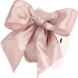 Dusty Rose Satin Wired Ribbon 2.5" x 25 Yd, Dusty Pink Wire Edge Decorative Ribbon for Wreaths Supplies, Crafts, Gift Wrapping, Baby Shower, Christmas, Wedding Decor, Floral Arrangements