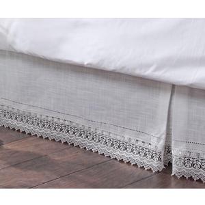 Stylemaster Renaissance Home Fashion Sophia Dust Ruffle/Bed Skirt, Queen, Ivory