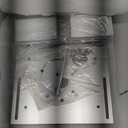 KETIPED Aluminium Router Table Insert Plate,Woodworking Benches Router Flip Plate W/Miter Gauge Guide Fence Sliding Brackets (Silver)