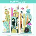 2 x Colorful Cactus Wall Decals Peel and Stick Removable Vinly Boho Cactus Stickers Wall Decor Cacti Room Decor for Kids Toddler Bedroom Nursery