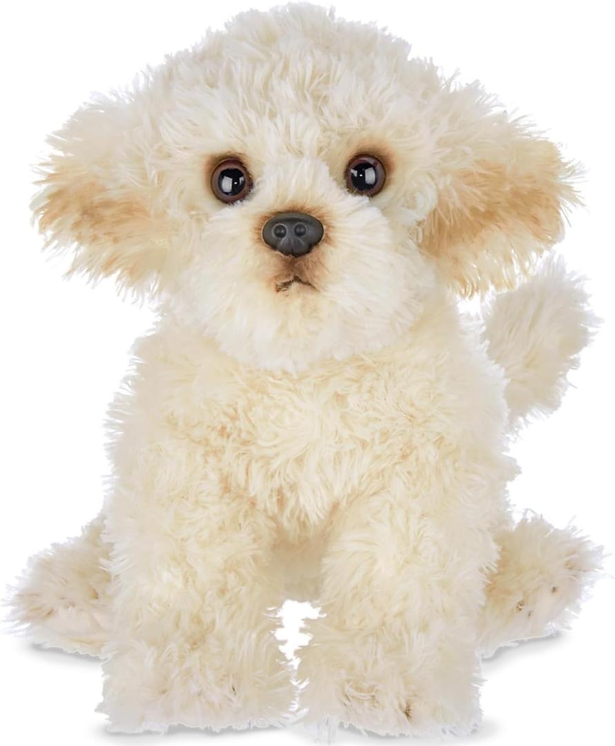 Bearington Dog Stuffed Animal - Bisquit Puppy Realistic Stuffed Animals - Plush Dog Toys for Kids Poodle Labradoodle Plushies -13.5 Inch