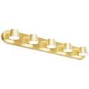 URSOLA Bathroom Lighting Fixtures Over Mirror, 5 Light Bathroom Vanity Light, LED Gold Bathroom Light Fixtures Up and Down Rotatable Dimmable 34 inch