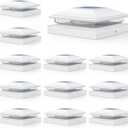 APONUO 12 Pack Solar Post Cap Lights, 2 Modes(Warm/Cool Light) Outdoor Waterproof Fence Post Solar Lights, Solar Powered Garden, Patio, Deck Decor for 4x4, 5x5, 6x6 Wood & Vinyl Posts, White