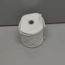 Meseey Velvet Wired Edge Ribbon, 4 Inch Width, Christmas Gift Wrapping Ribbon, Waterproof for Wreath DIY Crafts (White, 10 Yards)