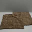 MIULEE Pack of 2 Coffee Throw Pillow Covers 18x18 Inch Soft Chenille Pillow Covers for Sofa Living Room Couch Solid Dyed Cases