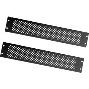 RIVECO 2U Vented Blank Panels for Rack & Cabinets Front Cover Panel 19-Inch Server & Network Rack Mount 2PCS Black