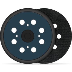 2 Pcs 5 Inch Sander Replacement Pads 8 Hole Hook and Loop mit 4 Screw Hole for Random Orbital Sander