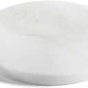 BCS Natural Round Marble Charcuterie and Cutting Boards for Kitchen, 10" Marble Cheese Pastry Board Stone Slab for baking, Pastries, Bread, Chocolate, Candy (Namib Fantasy)