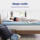 Vibe 4-Inch Convoluted Gel Memory Foam Mattress Topper - California King - Cooling Pressure Relief - Certi-PUR Certified