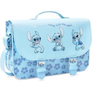 Disney Stitch Crossbody Bags for Women Teenagers Girls Purse Sling Shoulder Bag for Shopping Vacation Gifts for Her (Blue)