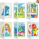 VZZNN 6 Pack Kids Art Frames, 8.5x11 Front Opening Artwork Display Changeable, Magnetic Wall Mount, Reusable Picture Frame for Drawings, Crafts & Playroom Décor, 12 inches by 9 inches