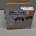 XMCOSY+ Patio Lights, Smart 50Ft Outdoor String Lights with 25 Dimmable G40 Globe Bulbs, APP Control, Work with Alexa, Connectable Waterproof LED Outdoor Light