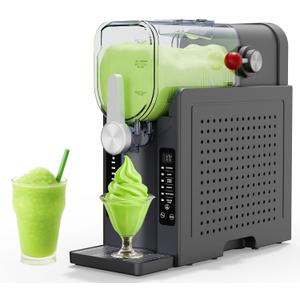 Slushie Machine: No Ice Needed Slushy Machine for Home, 6 Preset, Real-Time Temp Display, Auto-Clean | Frozen Margaritas, Cocktails, Frappés, Ice Cream, Smoothies, Milkshakes,Summer Parties