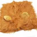 Light Brown Size M Lion Mane Dog, Dog Costume Ears Gift [Lion Tail] Lion Wig
