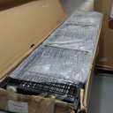 5 Tier Snack Rack Display Stand, Metal Retail Display Rack with Wheels and 15 Hooks, Snack Cart Organizer for Supermarkets Convenience Stores Home Kitchens (Black)