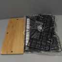 3-Tier Magnetic Shelf for Fridge with Divider & Bamboo Top, Fruit Basket Potato and Onion Storage Bins, Kitchen Large Container Magnetic Spice Rack for Refrigerator, Kitchen Counter, Fridge Organizer (1 Pack, BLACK)