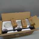 DLLT 3-Light Bathroom Light Fixtures: Black Modern Vanity Lights with 3 E26 Bulbs - Clear Glass Shade Bathroom Wall Lamp for Mirror Kitchen Living Room Hallway Cabinet Porch