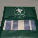 OTOSTAR Set of 4 Waterproof Throw Pillow Covers 12x20 Inch Farmhouse Geometric Square Pillow Cases for Couch Patio Furniture Balcony Garden Outdoor Decoration（Geometry70Navy Blue）Pack of 2