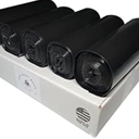 4 Pcs Top MaxiMite 50-60 Gallon Trash Bag Black 100 Count Made in USA