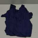 Neineiwu Women's Summer Loose Casual Short Sleeve Chiffon Top T-Shirt Blouse (X-Large, Dark Blue)