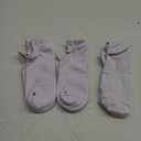 Hylaea Athletic Running Socks Cushion Padded Moisture Wicking Low Cut (Large, 3 Pairs White)