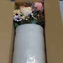 Fake Flowers with Vase,Faux Flowers in Vase for Home Decor,Silk Pink Dahlia Artificial Flowers with Vase for Coffee Table Decor,Living Room Bathroom Plant Decor, Centerpiece Table Decorations