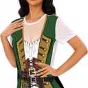 MISS FANTASY Pirate Shirt Women Men - Pirate Costume Outfits Halloween Unisex Adults (XL)