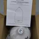 URPOWER 120ML Ceramic Essential Oil Diffuser, Ultrasonic Aromatherapy Diffuser with 7-Color Lights, Auto Shut-Off, Quiet Oil Diffuser for Bedroom, Home Office