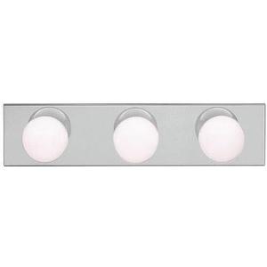 Kichler Linear Bath 3-Light Bathroom Vanity Light, Brushed Nickel
Bath bar vanity light for damp locations and bathroom mirrors (18" x 5.5" x 4.5")
