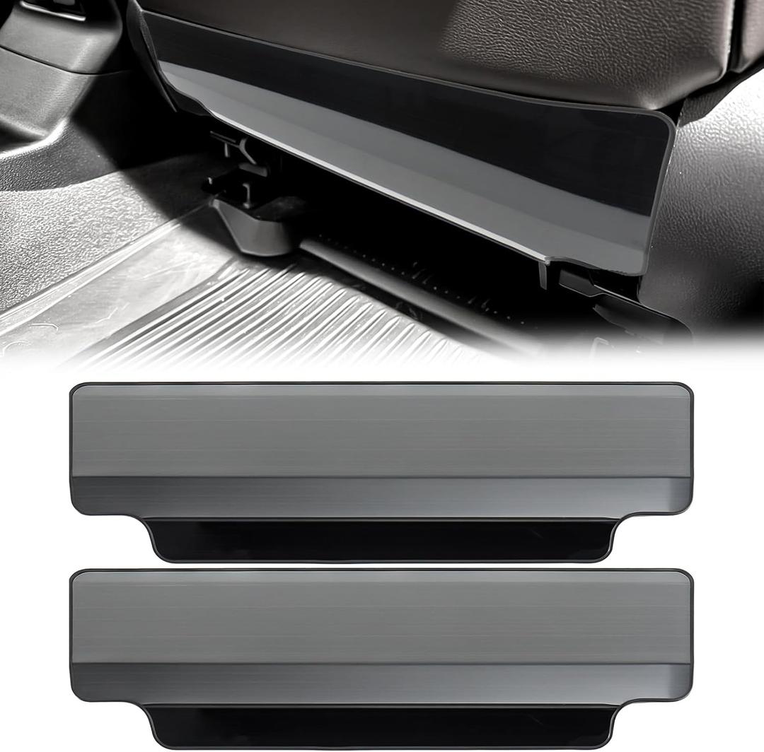 Back Seat Anti-Kick Mats Compatible with Toyota Land Cruiser Prado 250 LC250 J250 2025 2024 Stainless Steel Rear Seat Anti-Kick Pad (Back Seat Anti-Kick)