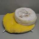 EHEYCIGA Cat Tunnel Bed for Indoor Cats, Cute Cat Donut Toy Tunnel for Small Large Cats with Washable Circle Cushion, Peekaboo Pet Cave Play Tunnel for Kitten, Puppy, Rabbit (Beige)