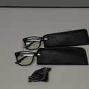 livho High Tech Blue Light Glasses - Advanced Blue Light Blocking Computer Glasses - Screen Fatigue & UV Protection *B11 Light Black X 2, Clear