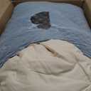 ROSGONIA Oversized King Comforter 128x120, 3pcs Super King Plus (1 Beige Comforter & 2 Pillowcases) Lightweight Oversized Bedding Set Blanket