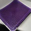 Purple Royal Seat Cushion, Portable 2 Inch Gel Seat Cushion, GelFlex Grid