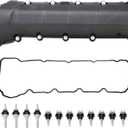 MITZONE Right Side Valve Cover with Gaskte and Bolts Compatible with 2001-2007 Dodge Ram 1500 Durango Dakot Jeep Commander Grand Cherokee 4.7L V8 Replace # 53021828AA 264-929