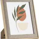 8x10 Picture Frame - 8 x 10 Photo Frame - Boho Picture Frames 8 by 10 Picture Frames with Tempered Glass - Wall Tabletop Display Horizontally or Vertically - Beige 
