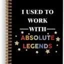 I Used to Work with Absolute Legends Spiral Journal Notebook, Coworker Leaving Gifts, Funny Notebooks for Work Colleague, Farewell Office Supplies Gift for Coworkers Women Men, 5.5X8.3 Inch