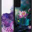 CARLOCA Compatible with Samsung Galaxy S20 Plus Case,Lotus Flower Dragonflys Samsung Galaxy S20 Plus Cases,Fashion Graphic Design Shockproof Anti-Scratch Drop Protection Samsung S20 Plus