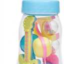 Plastic Baby Bottle 11" Jumbo Blue - Large Fillable Baby Shower Decoration, Gender Reveal Centerpiece, Guess How Many Game, Party Favor Holder for Candy, Trinkets, Gifts, Treats (Filled with Favors)